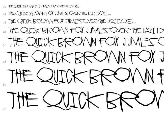 Stranger In You font waterfall